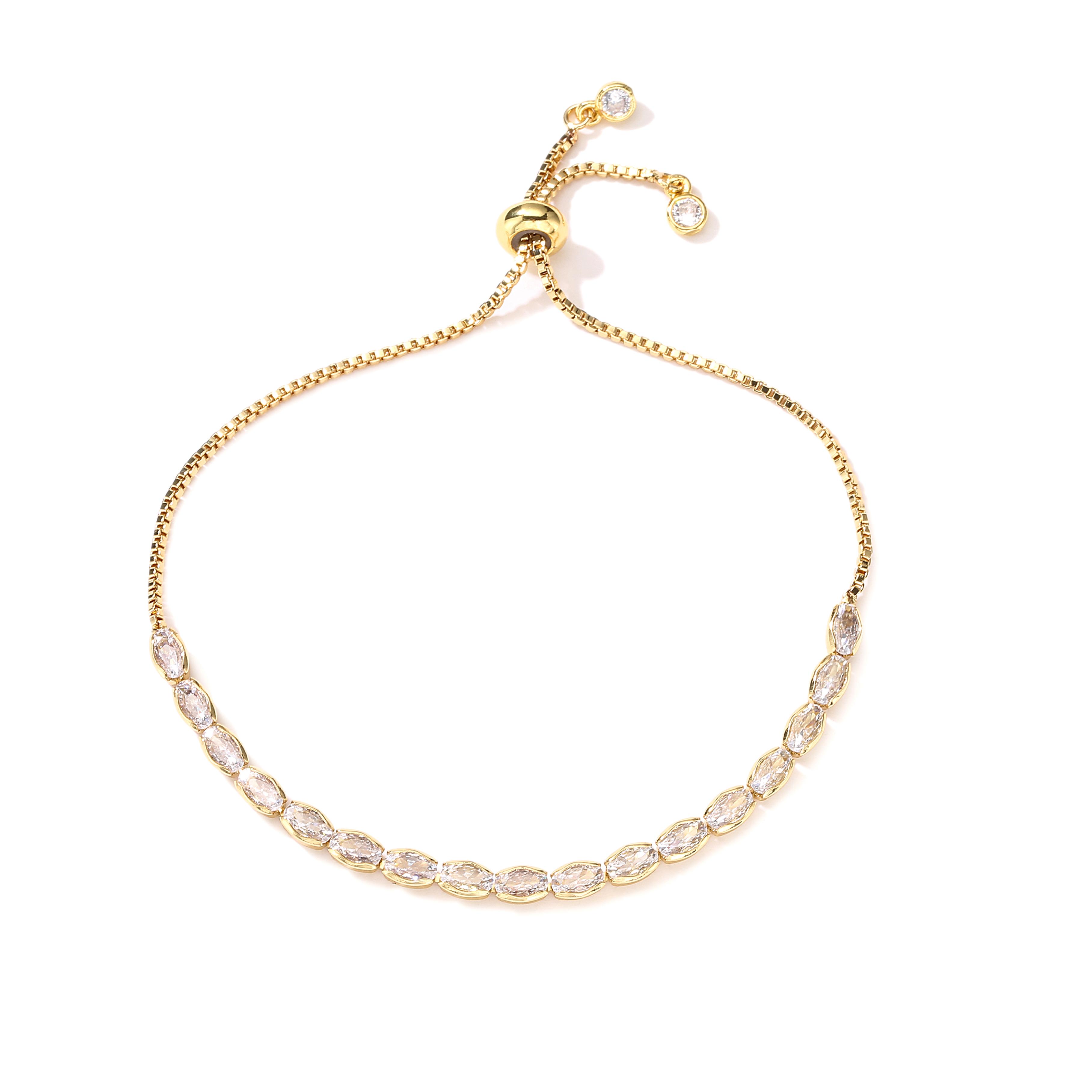 

HECHENG,New Fashion Party Rhinestone Necklace,Simple Shiny Necklace for Women,Wedding Party Zircon Wholesale