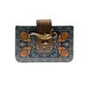 Portafoglio Mini Vintage Americana Continental con Porta Carte a Scomparsa e Tasca Sicura