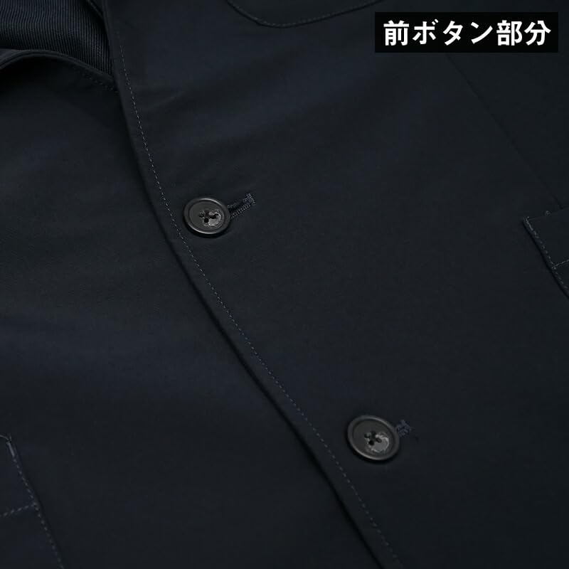 Tailored Jacket Large Size 5L 4L 3L 2L Casual Suit Specialty Comfortable Iwasho 3L Black [Samdiff] Men's [Stretch Material] (01)