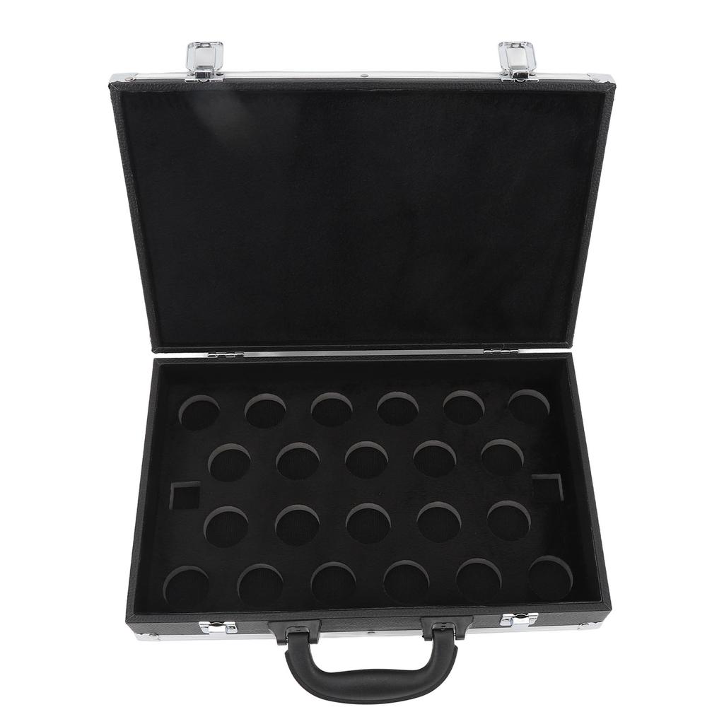 Billiard Balls Storage Box Aluminum Alloy Frame Waterproof PU Cover Lightweight Portable Pool Ball C