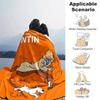 1 pezzo, Le avventure di Tintin: Un Accogliente Regalo per l'Arredamento della Casa, Camera da Letto, Soggiorno, Viaggio, Campeggio, Coperta per Auto, Spiaggia, Pisolino in Ufficio. Perfetto come Coperta da Divano
