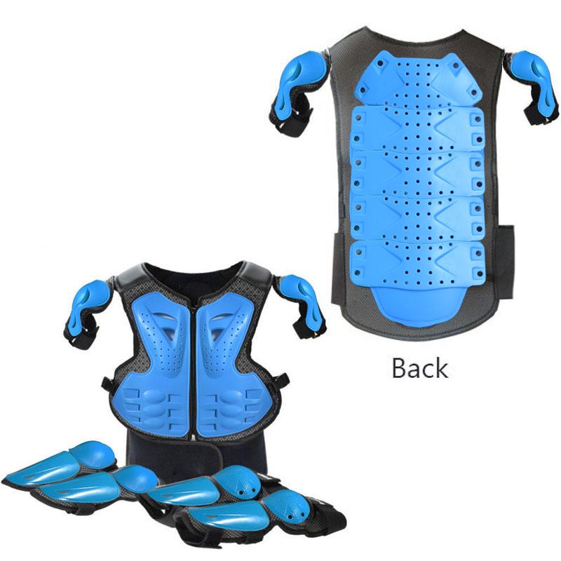 Kids Full Body Armor Motocross Off-Road Protective Vest Suit Anti-Impact with Knee & Elbow Guards for Boys And Girls 4-13 Years
