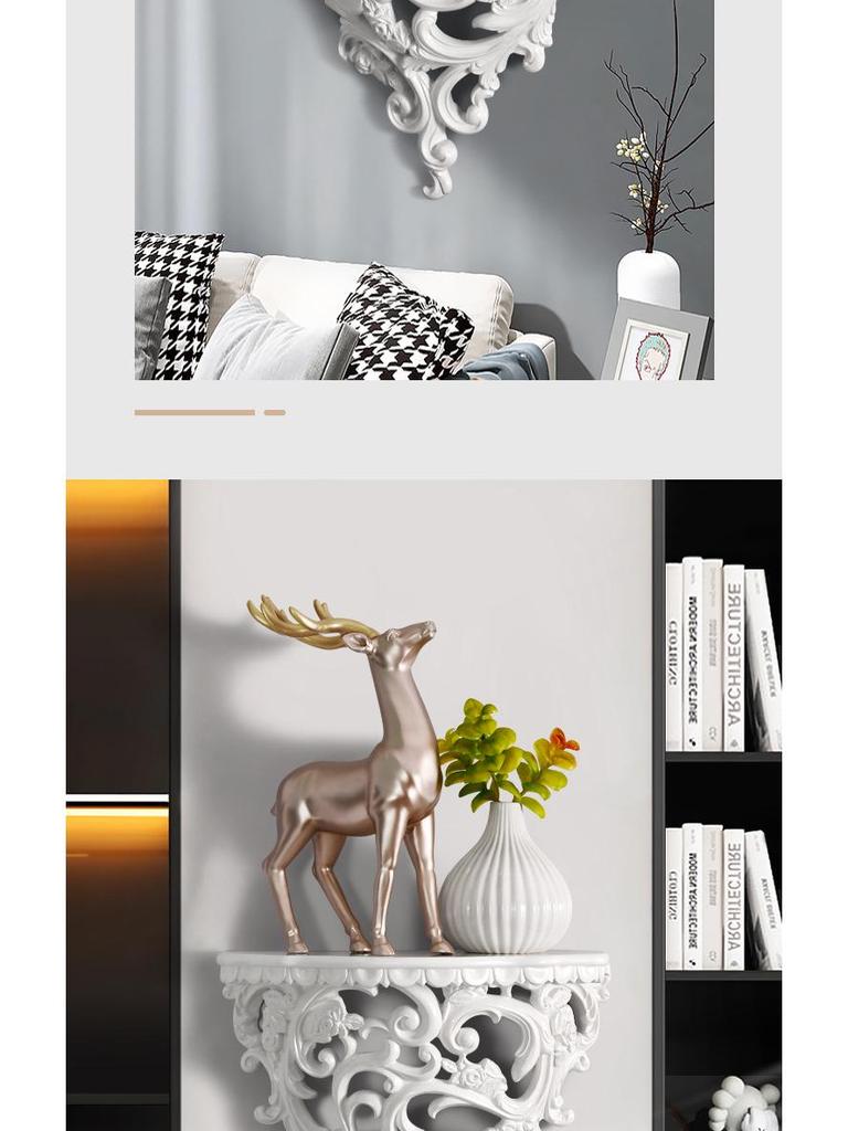 European Creative Resin Wall Shelf – Decorative Hanging Ornament for Home
