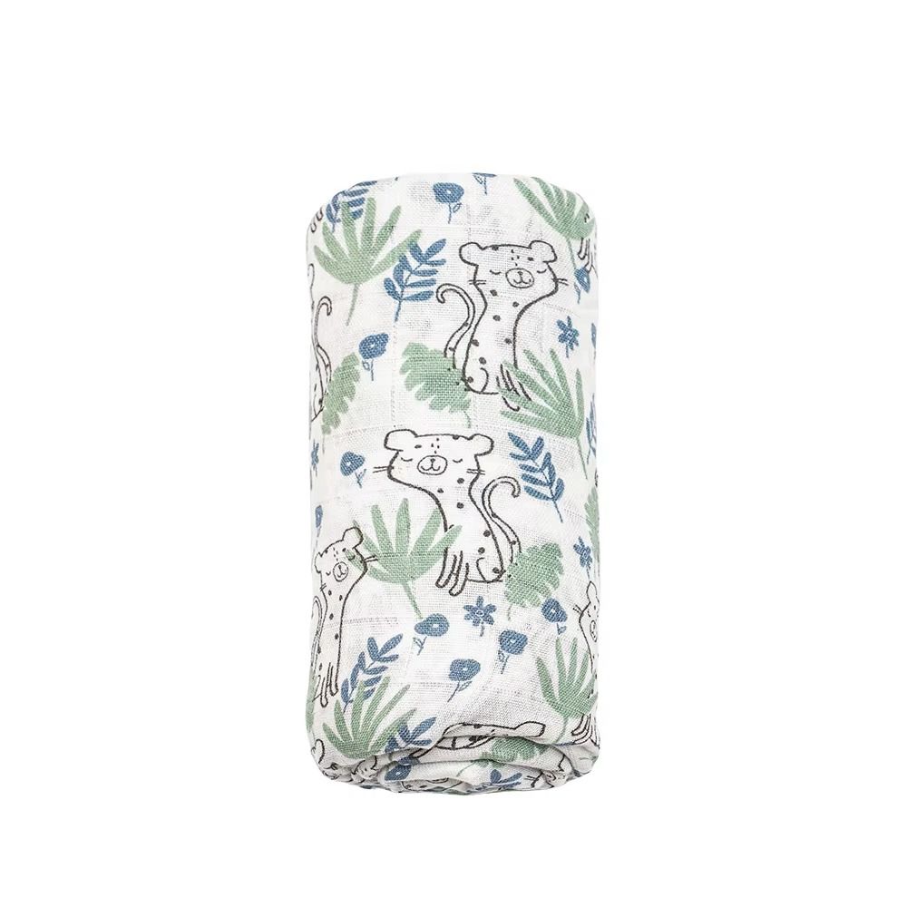 Cartoon Print Baby Swaddle Blanket Cotton Baby Stroller Cover Baby Wrap Sleeping Bag  Infant Bath