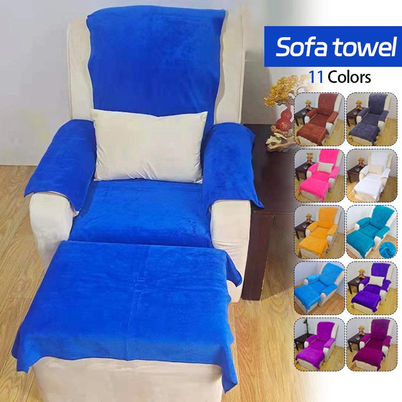 4 Stück/Set Pediküre Sofa Handtuch Fuß SPA Sofa Handtuch Kosmetikstudio Fußpolster Handtuch Massagesessel Laken Sauna Fußmassage Badetuch