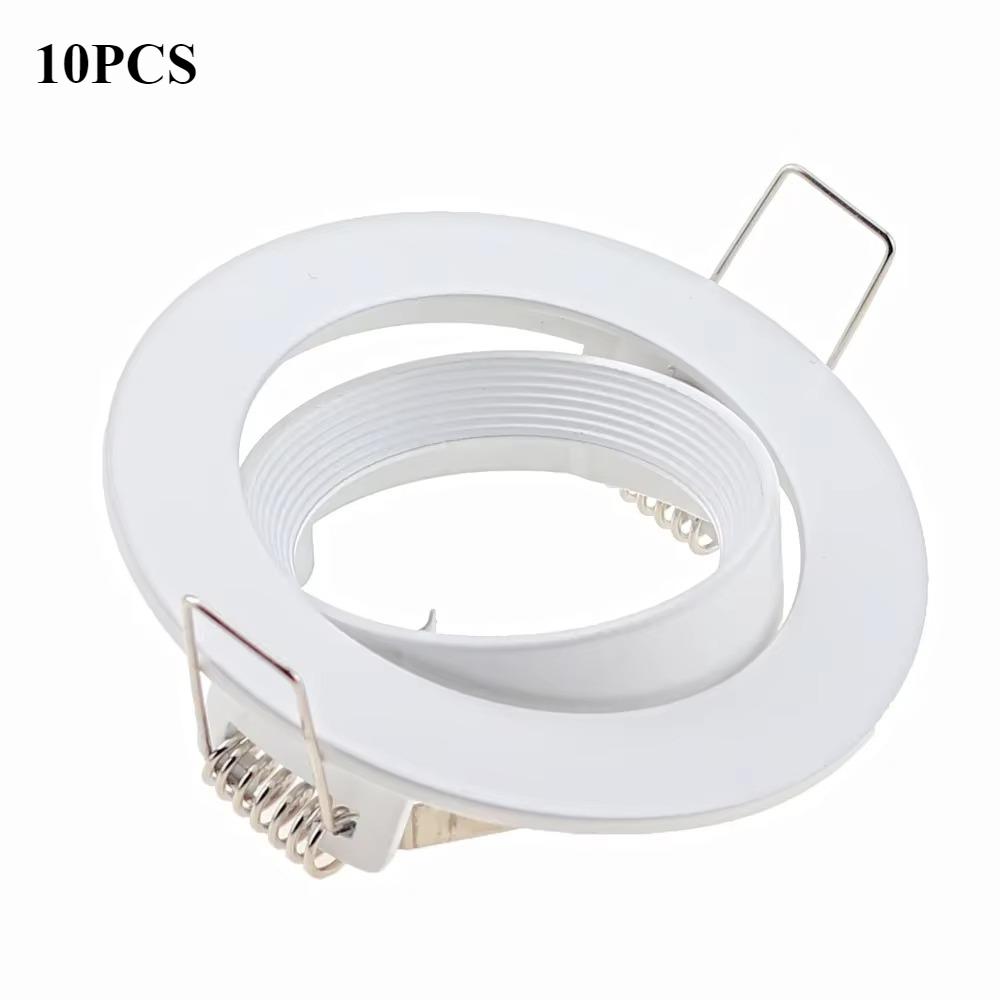 5/10PCS MR16 Fitting Ceiling Spotlight Mounting Cutout 75mm Round Gu10 Spot Bulb Recessed Led Ceiling Light Fixture Downlight