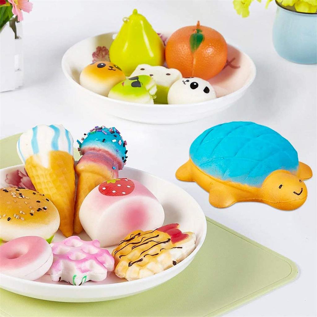 Brinquedos de Aperto TOUFEIYUAN, Conjunto de 30 Peças, Alívio do Estresse, Subida Lenta, Não Tóxico, Fofo, Macio, Fofo, Brinquedos de Comida, Divertido, Aniversário, Dia das Crianças, Presente, Crianças