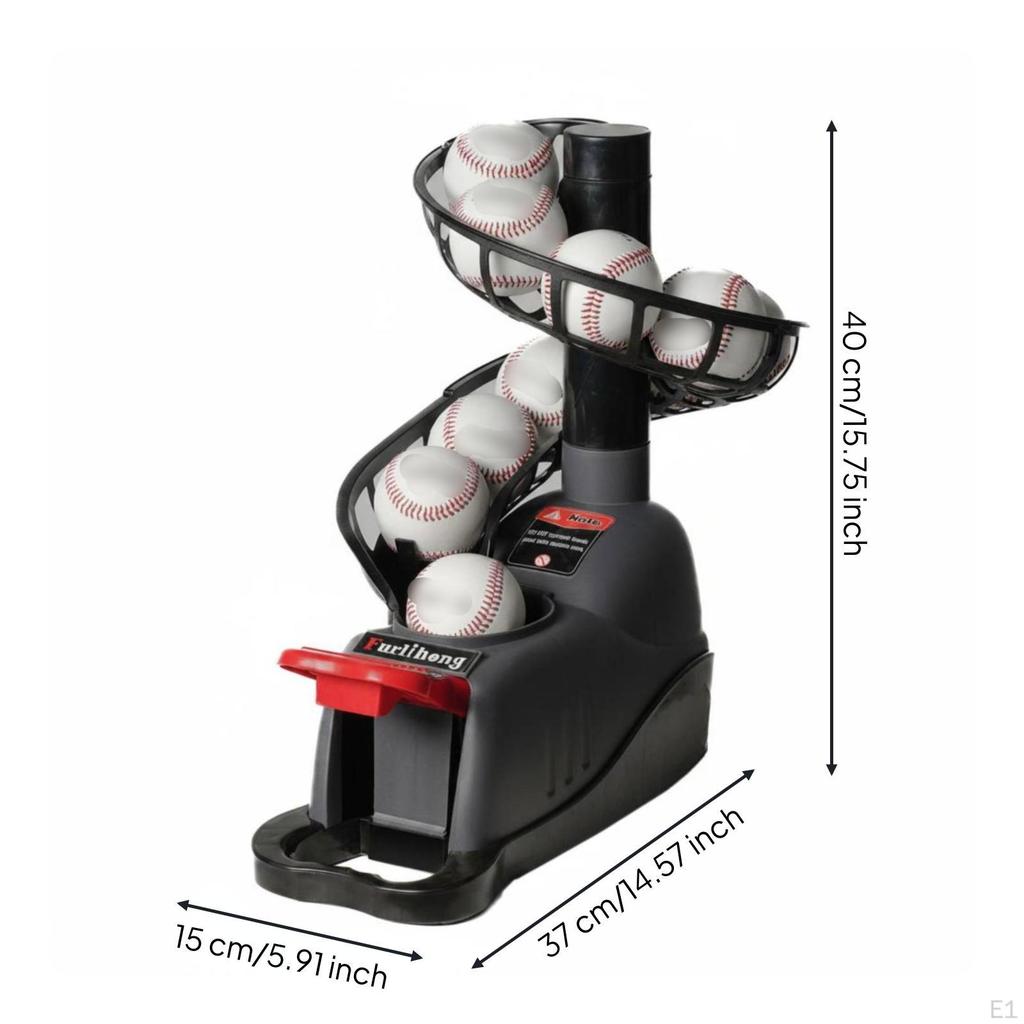 FootOperated Pitching Machine Batting Practice Baseball Training Adjustable Height