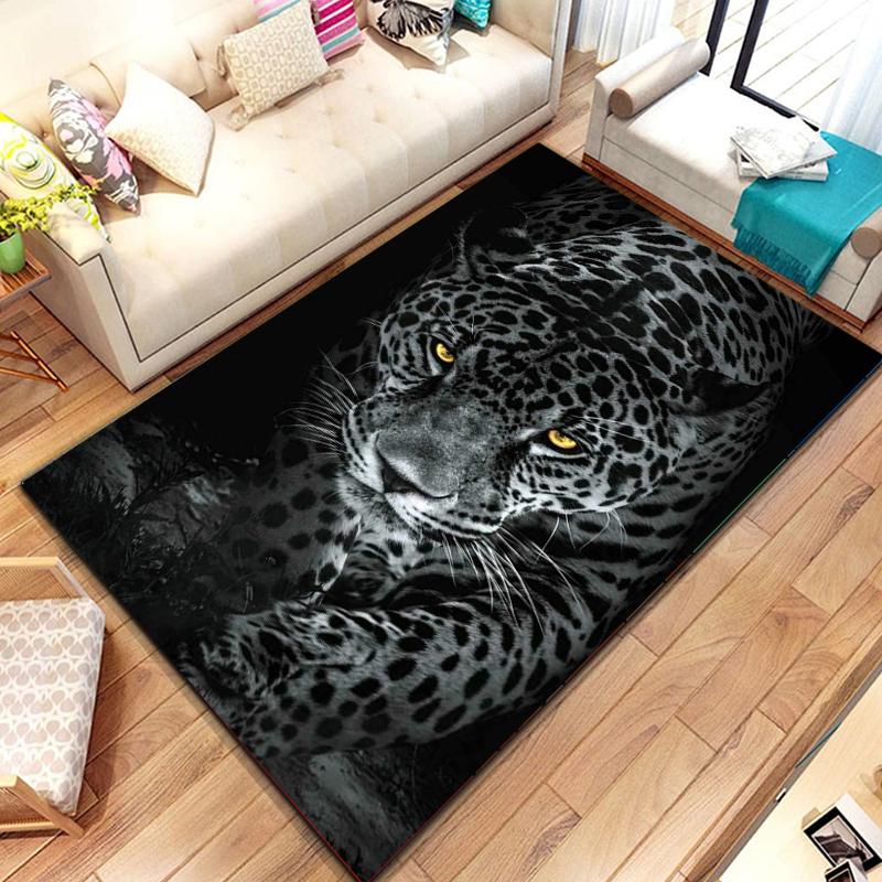 Animal Leopard Cheetah Cartoon Beast Area Rug,Carpet for Home Living Room Bedroom Sofa Doormat Kitchen Decor, bedroom decor