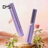 Tragbarer kabelloser Haarglätterkamm, 3 Temperatureinstellungen, wiederaufladbar, schnelles Aufheizen, Frauen, glattes, lockiges Haar, Mini-elektrisches Haarstyling, heiß