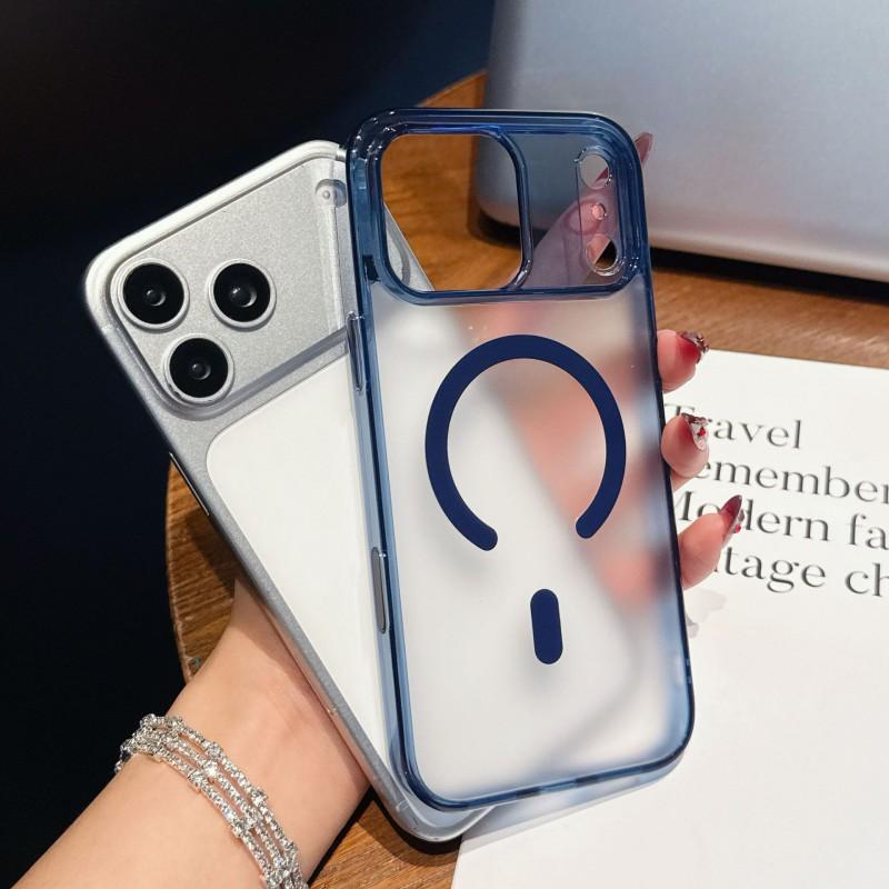 Phone Case IPhone 17 Pro Max Clear Magnetic Anti-Fingerprint Strong Magnet Anti-Yellowing Compatible With 17/16/15