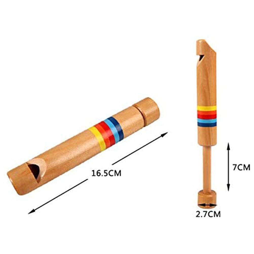 Kinder Holzpfeife Flöte Ziehen Schieben Pfeife für Kinder Pädagogisches Lernspielzeug
