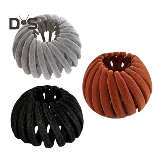 3 stk. fuglerede hårklemme utvidbar flokkende hestehaleholder lat fugleredeplate hårnål hårknute maker tynn tykk fin krøllete hårklemme kvinners hår