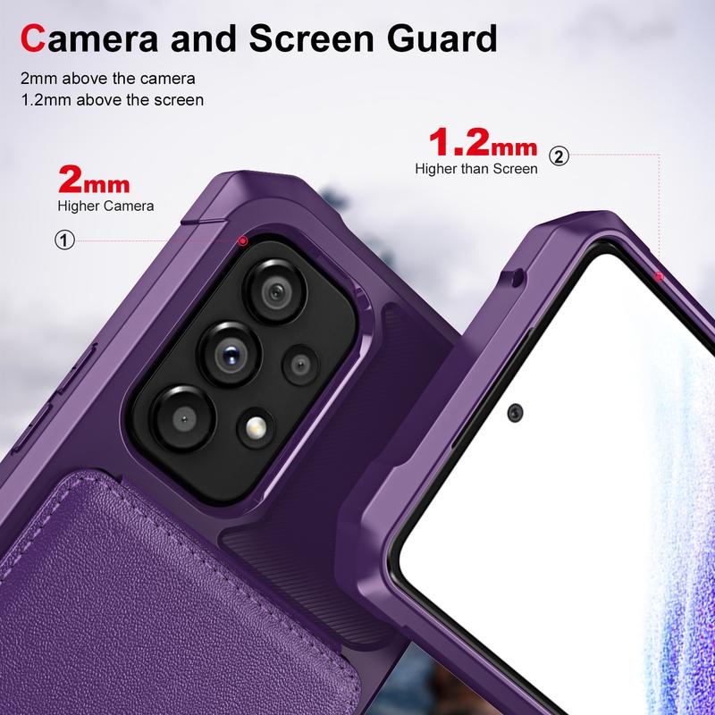 Wallet Case Card Holder Slot Leather Phone Case for Samsung S25 Edge S24 FE S23 Ultra S22 Plus A56 A36 A26 A16 A55 A35 A25 A15