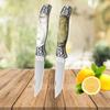 WXCOO Kitchen Slicing Knife Portable Folding Pocket Knives Utility Meat Cleaver Ultra Kitchen Accessories Fruit Cutting Tool