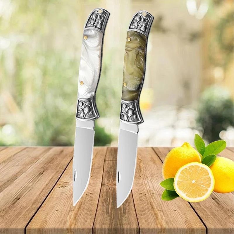 WXCOO Kitchen Slicing Knife Portable Folding Pocket Knives Utility Meat Cleaver Ultra Kitchen Accessories Fruit Cutting Tool