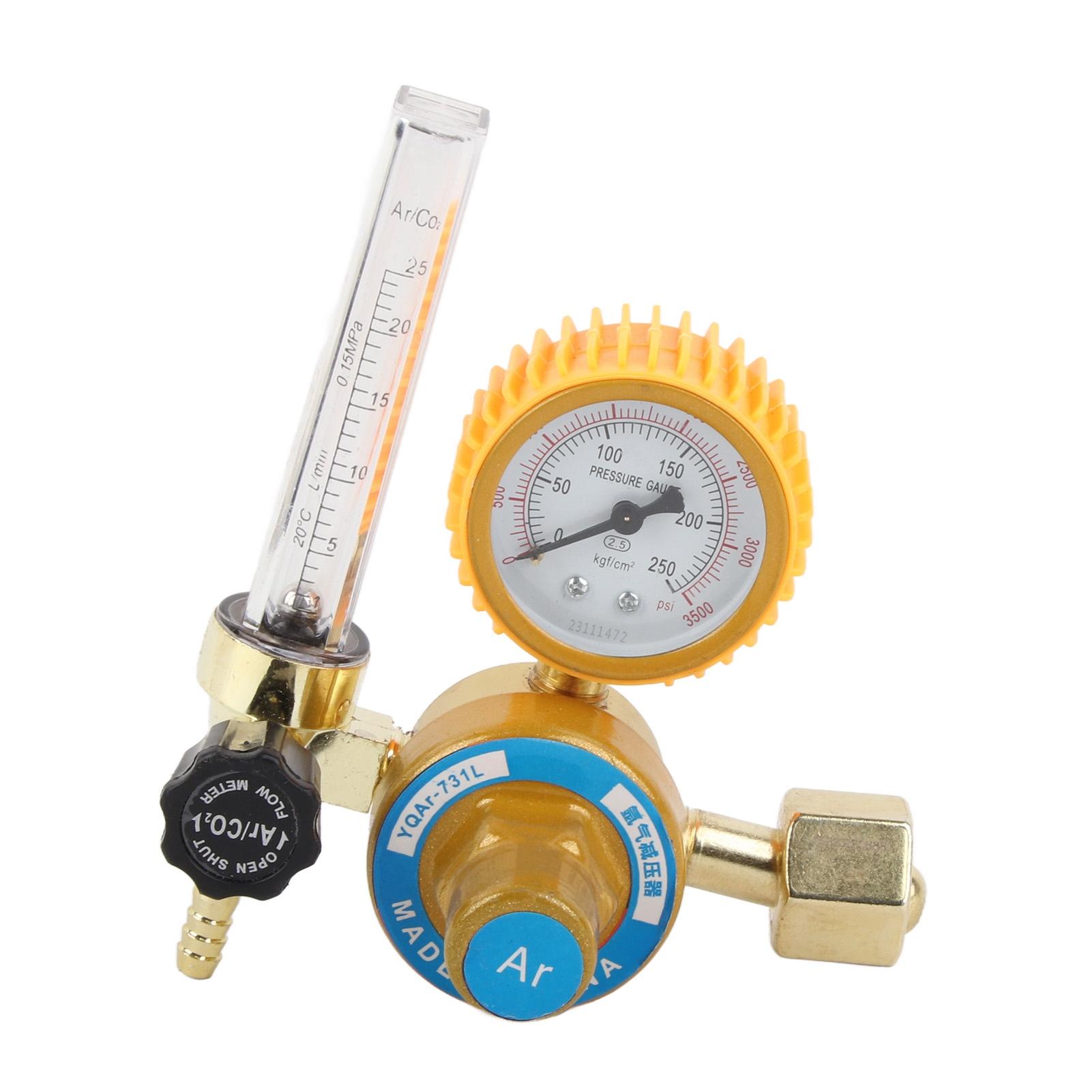 

Argon Gas Regulator ABS Copper Vibration Resistant TIG Flow Meter Pressure Reducer for Welding
