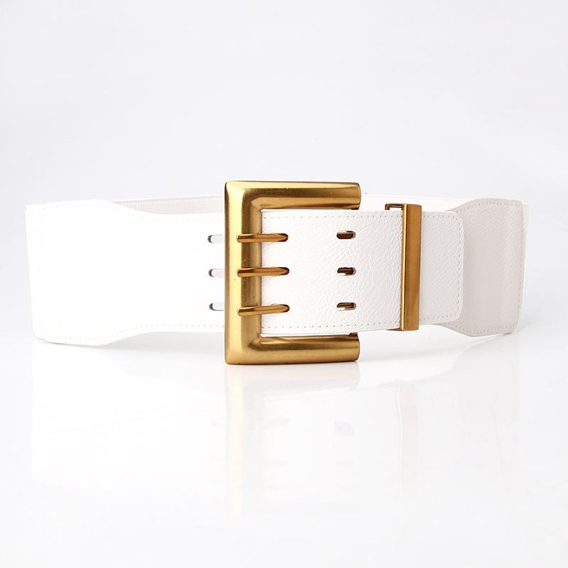New women's elastic elastic waist seal dress coat decorative wide belt waist belt women's belt