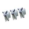 Halloween Ghost Figurines Centerpieces Spooky Resin Cow Ghost Statue Garden Decor Halloween Decorations for Porch Lawn