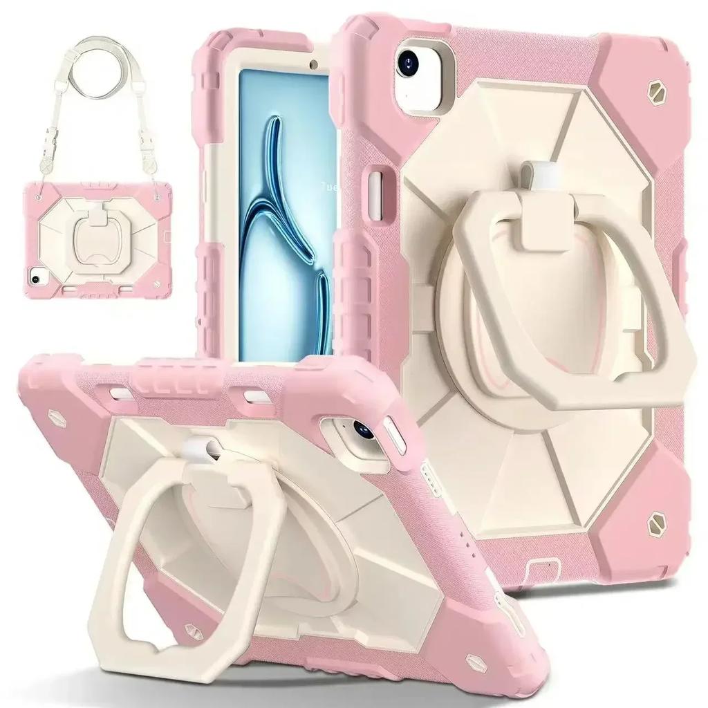 Shockproof Tablet Cover For iPad Air 11 Pro 13 M2 M3 Air 5 4 10th 10.9"11th Generation 7/ 8/ 9th 10.2 Rugged Armor Kids Case