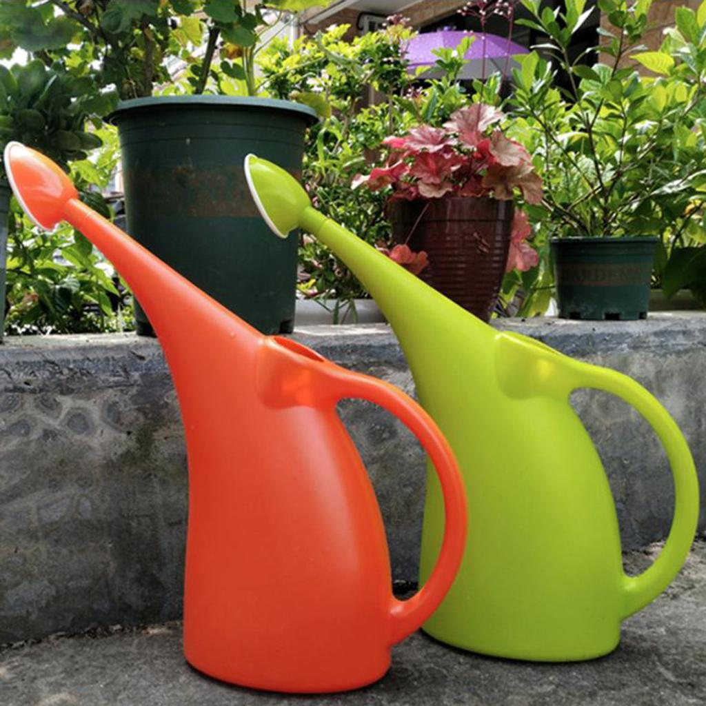 Пластиковая лейка с удлиненным носиком для садов 2L Orange with Rose