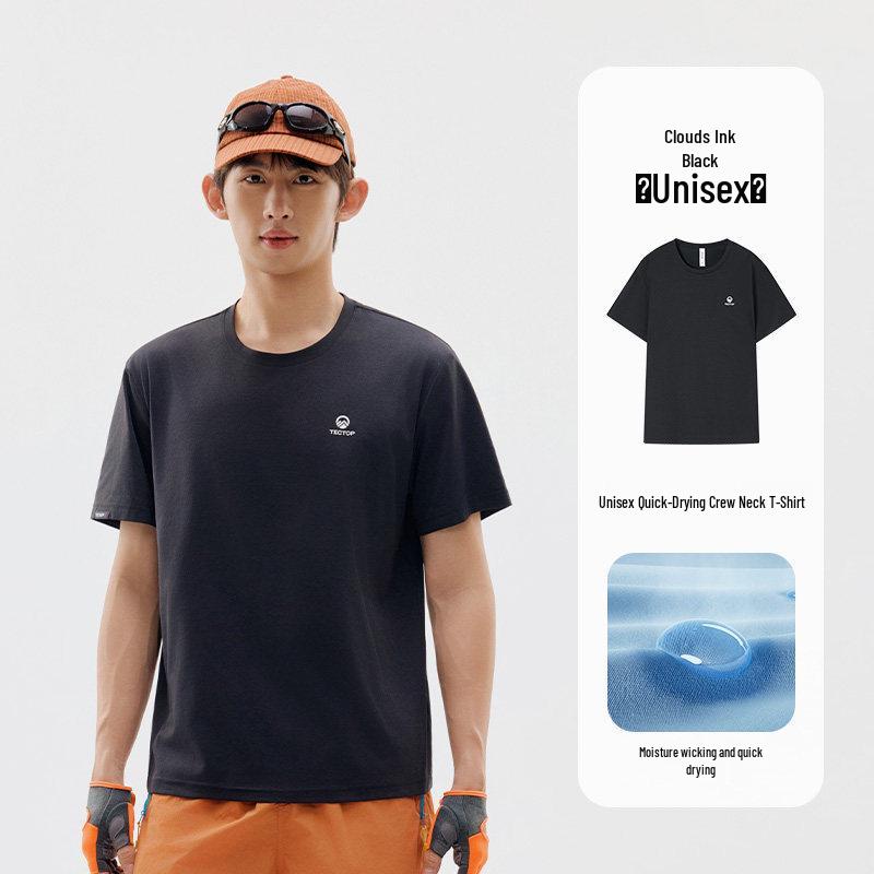 Tantuo Unisex Quick-Dry Sun-Protection Sports T-Shirt L