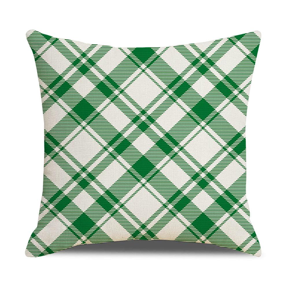 New Green Series Christmas Pillow Covers Home Sofa Bedside Living Room Cushion Cushion Covers