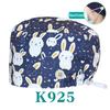 Cartoon Printed Nursing Caps Men Women Medical Hats Adjustable Long Hair Pet Dental Clinic Doctors Scrub Hat