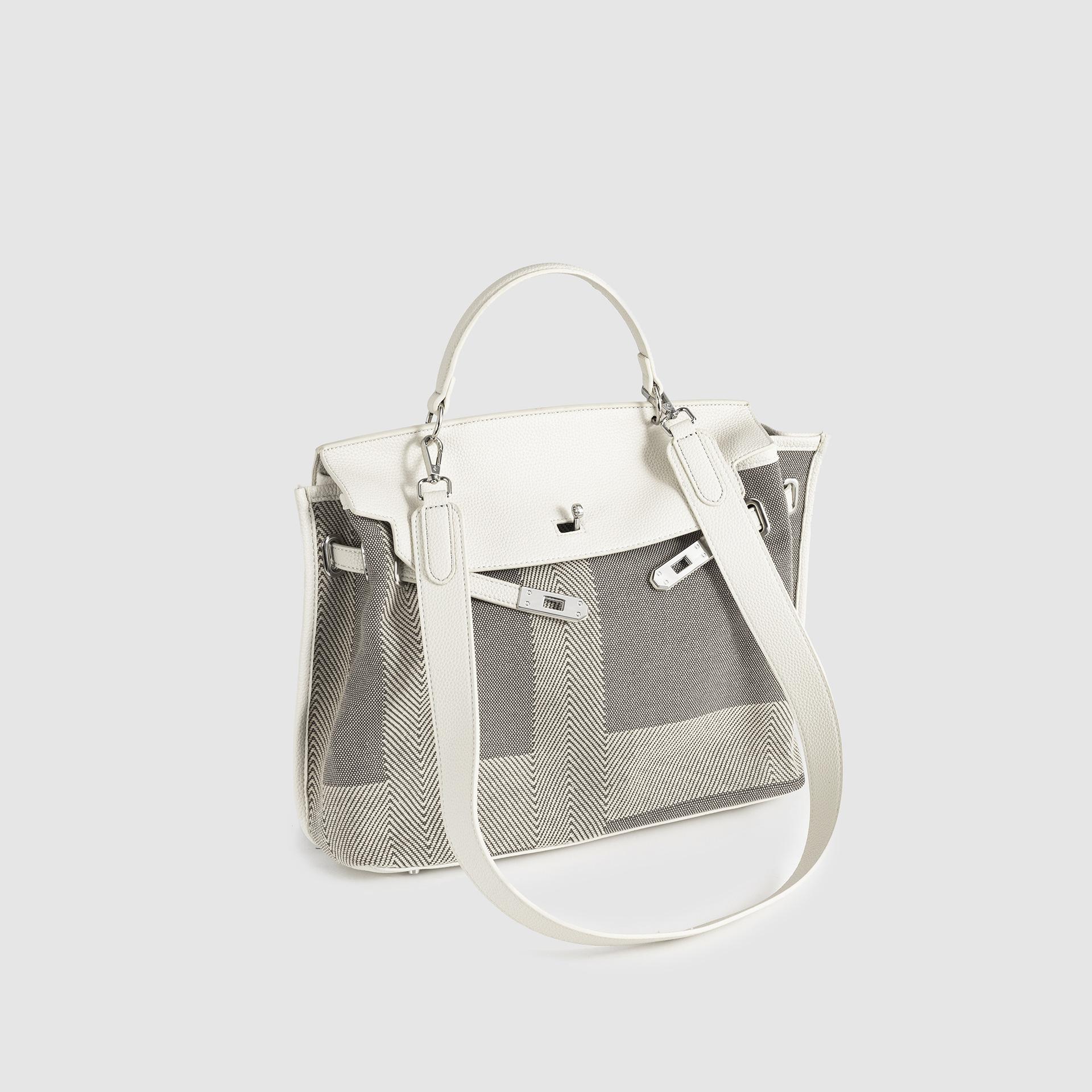 

Большая вместительная сумка для шитья из мягкой кожи, женская, повседневная, в клетку, новая