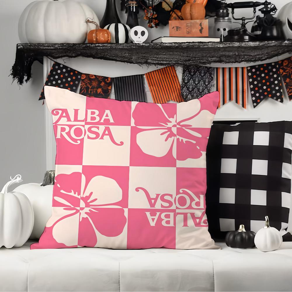 Fashion Print A-Alba R-Ro S-Sa  Pillow Case Office Cushions Suitable For Sofa Car Bedroom Decorative Cushion Cover