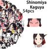 54-Piece Japanese Anime Manga Graffiti Stickers for Suitcases, Skateboards, Water Cups, and Notebooks