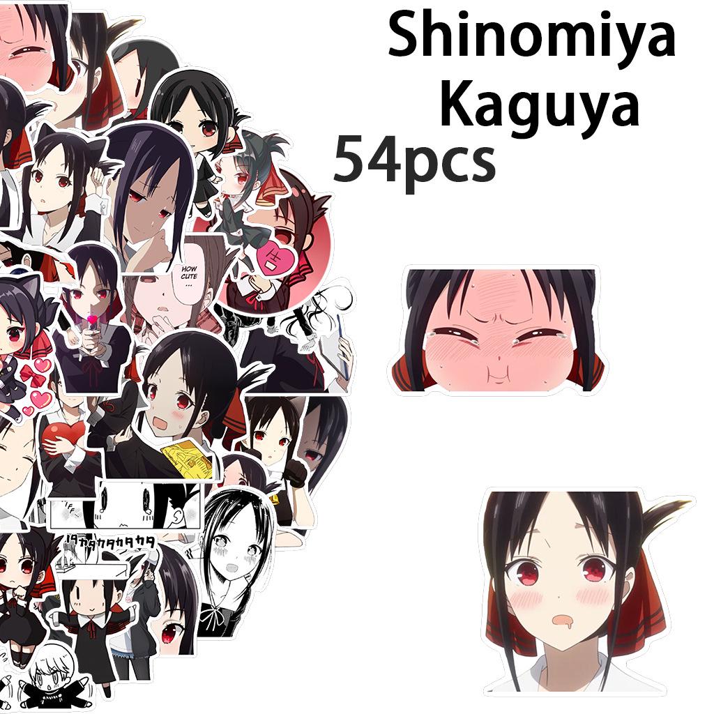 54-Piece Japanese Anime Manga Graffiti Stickers for Suitcases, Skateboards, Water Cups, and Notebooks