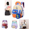 Kids Cartoon Oxford Fabric School Bag With Animal Prints For Toddlers And Preschoolers