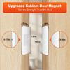 20Pcs/10Sets Ultra-Thin Magnetic Cabinet Catch, No-Drill Adhesive Mount for Kitchen Wardrobe Drawer, Strong Hold Rustproof