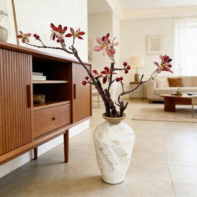 31 Inch Bendable Artificial Tree Branches Realistic Faux Vines Twigs with Flowers And Berries for Vase DIY Home Office Wedding Party Decor