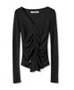VIVACIOUS Blanc Shirring Slit Knit – 5Col