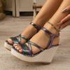 Fashion 2025 New Women Sandals Fashion Designer Casual Wedges Shoes Women Lightweight Beach Platform High Heels Sandals Women