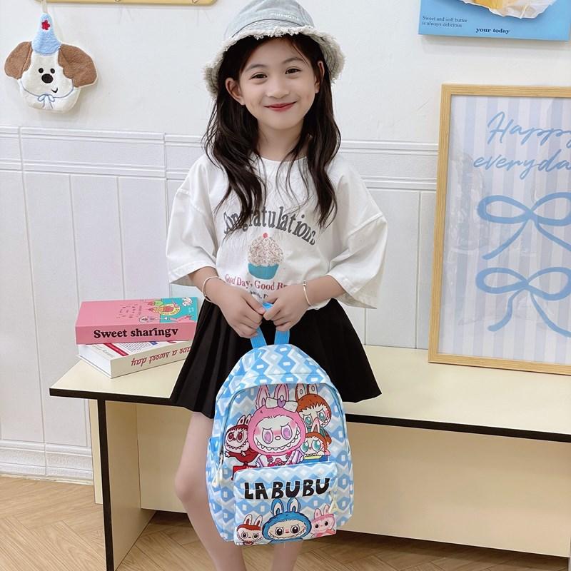 Cartoon Anime Boys And Girls Backpack Foreign Style Printing Cute Student Schoolbag Children'S Backpack