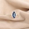 London Blue Topaz Gemstone 925 Sterling Silver Jewelry Handmade Valentines Ring RR-64-5