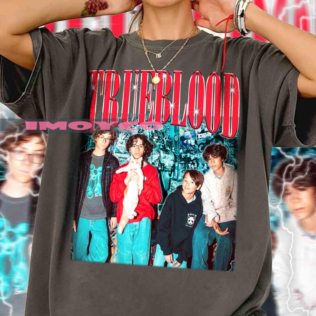 Trueblood Band T-Shirt: Musik-T-Shirt im Retro-Stil
