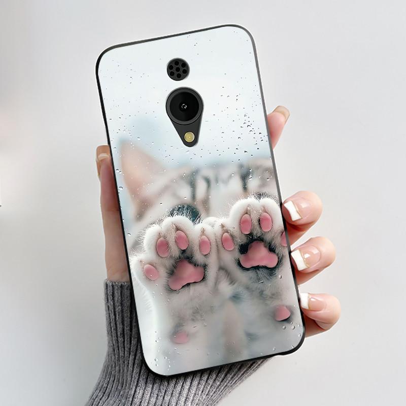 Hülle Für Nokia 150 2G 2023 TA-1582 Hülle Ästhetisch Luxuriös Niedlich Cool Jungen Mädchen Schwarz Matt Weiches TPU Vollschutz Rückseite