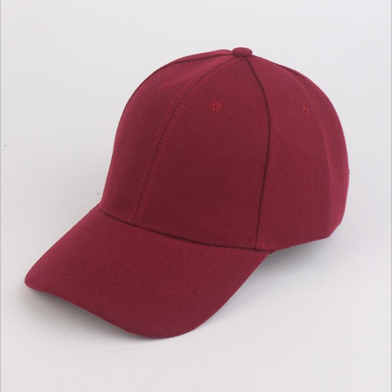 Verstellbare einfarbige Schattierung Hip Hop Unisex Baseballkappe Sonnenschutz Frühling Sommer Outdoor Herren Papa Hut Snapback