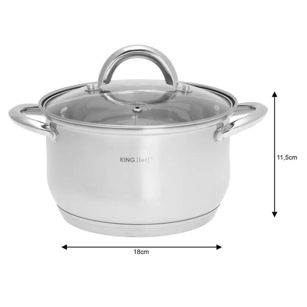 KINGHOFF KH-4457 12-Piece Cookware Set