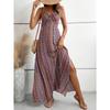 Women's Sleeveless Tribal Print Maxi Dress Empire Waist Sundress