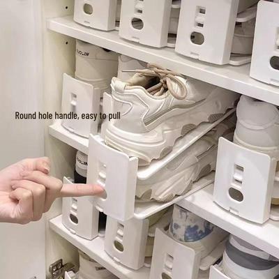 Adjustable Double-Layer Shoe Rack & Dryer: Organize and Store Shoes, Slippers, and More In One Compact Holder.