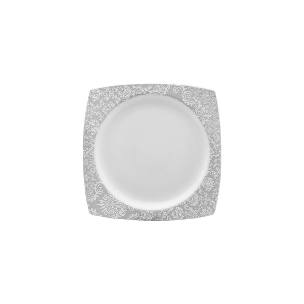 Bridal 24-teiliges, quadratisches Tafelservice aus Porzellan für 6 Personen