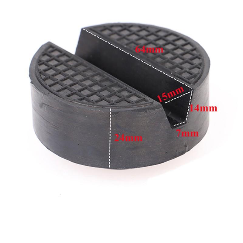 Car Lift Jack Stand Rubber Pads Black Rubber Slotted Floor Jack Pad Frame Rail Adapter Universal