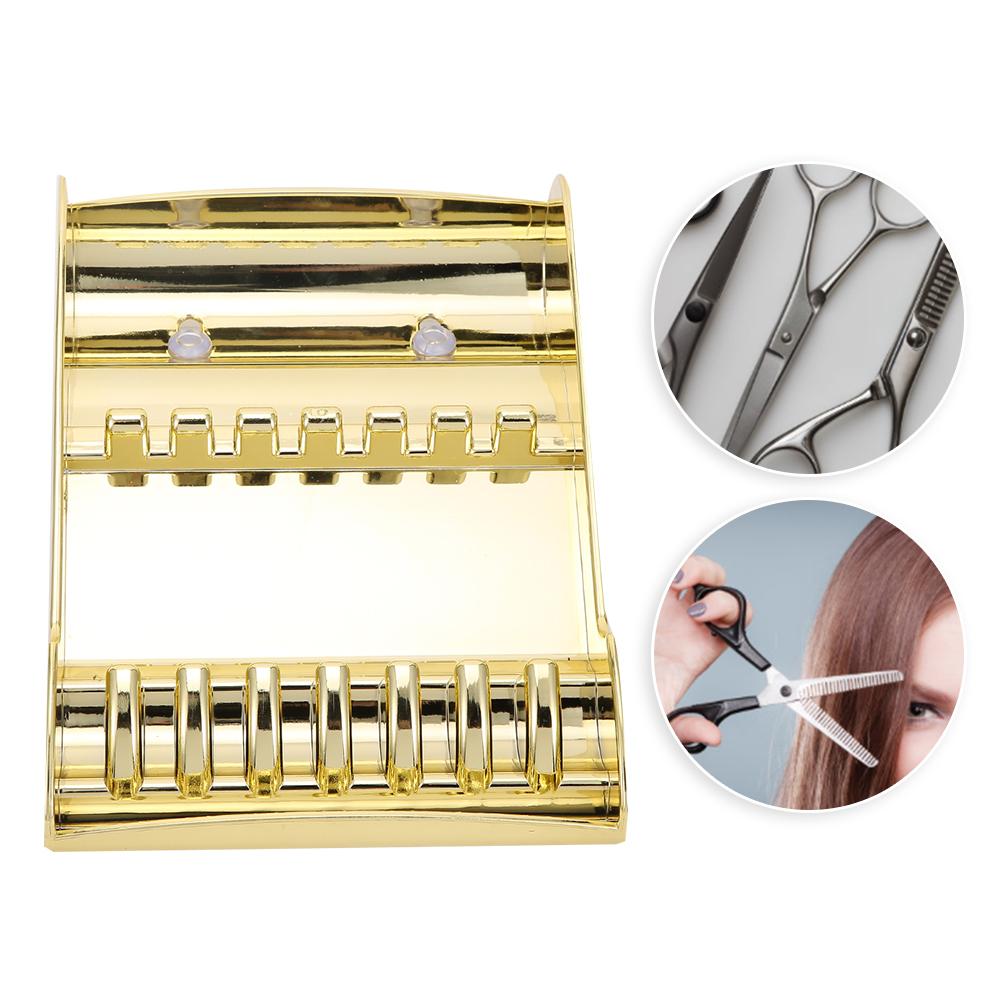 Professioneller Aufbewahrungsständer für Haarscheren Friseursalon Scheren Organizer für FriseureGold