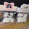 1Pc Cute Plush White Cat Keychain Kawaii Kitten Girl's Pen Bag Clutch Bag Backpack Pendant Good Friends Couples Gift Decoration
