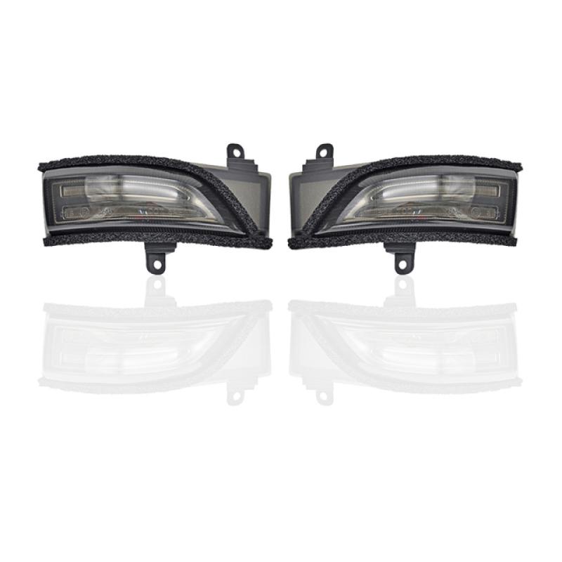 Fits For Subaru WRX STI Corsstrek Forester Impreza Legacy Outback Smoked Dynamic Led Side Mirror Blinker Lights White Position